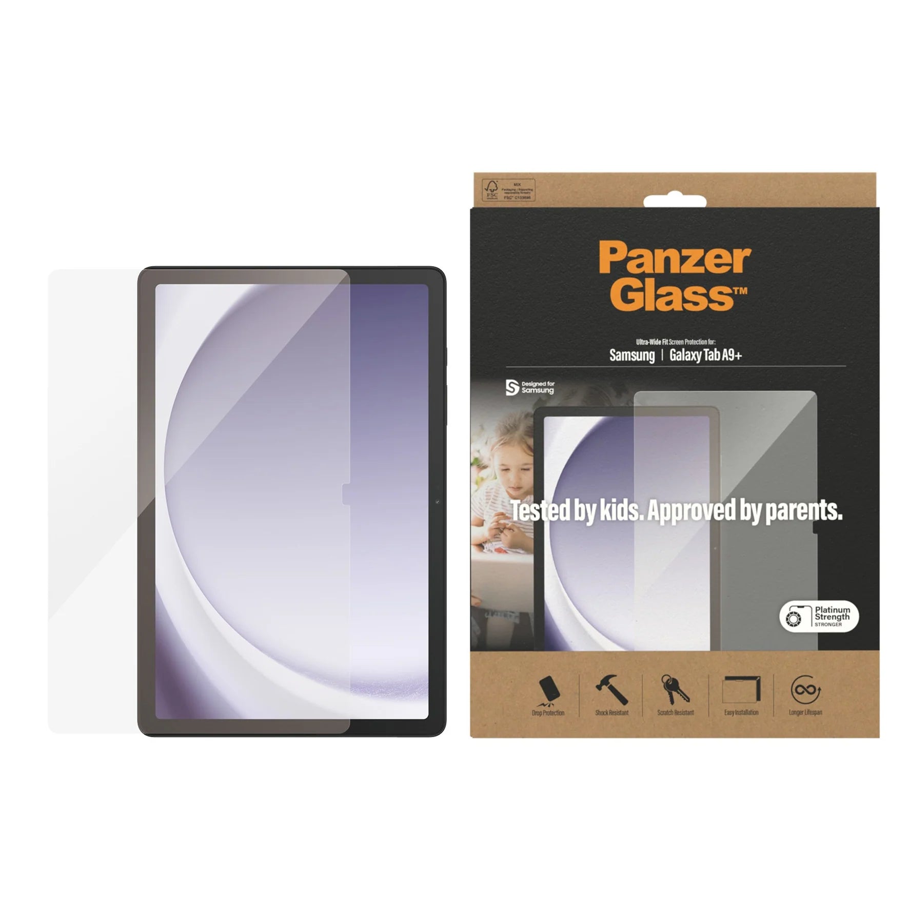 PanzerGlass Samsung Galaxy Tab A9 Plus UltraWideFit PanzerGlass Samsung Galaxy Tab A9 Plus UltraWideFit